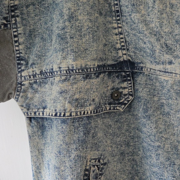 Vintage 80s Pullover Acid Wash Quarter Zip Jacket - Picture 10 of 13